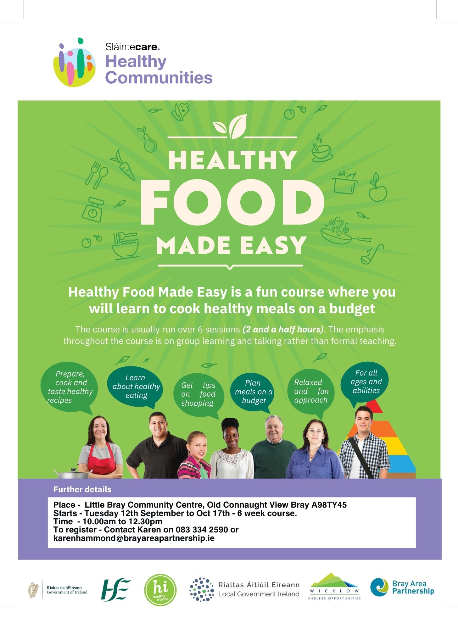 Poster with information on Healthy Food Made Easy