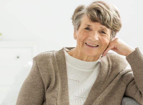 Photo of smiling older woman
