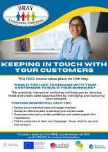 Keeping in touch with your customers poster